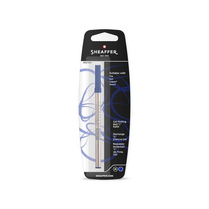 Sheaffer 8521SH Medium "C" Style Gel Rollerball Refill - BLue