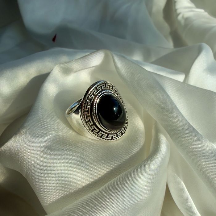 Black Obsidian Ring | Эрэгтэй Бөгж