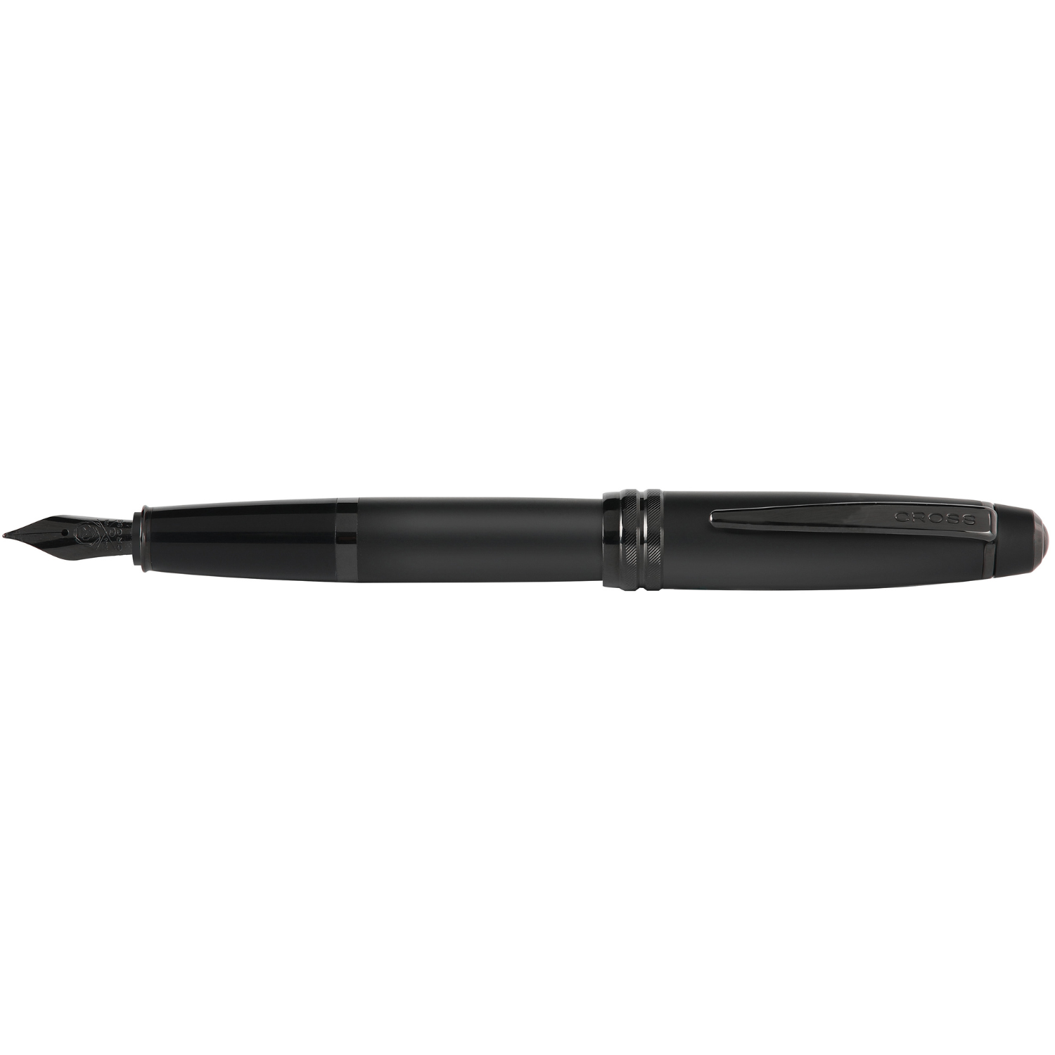 Bailey™ Matte Black Lacquer Stainless Steel Medium Nib Fountain Pen