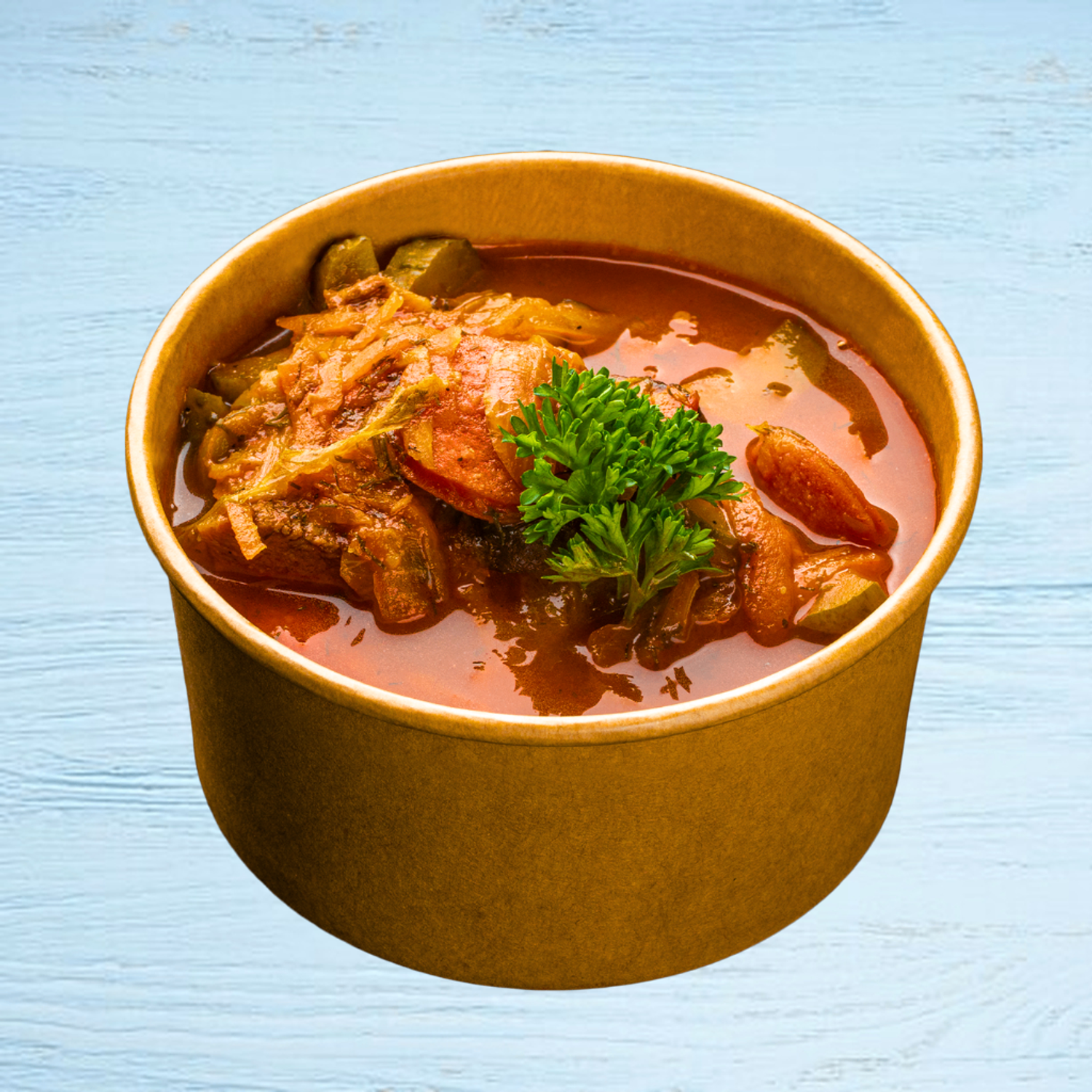 Beef solyanka soup