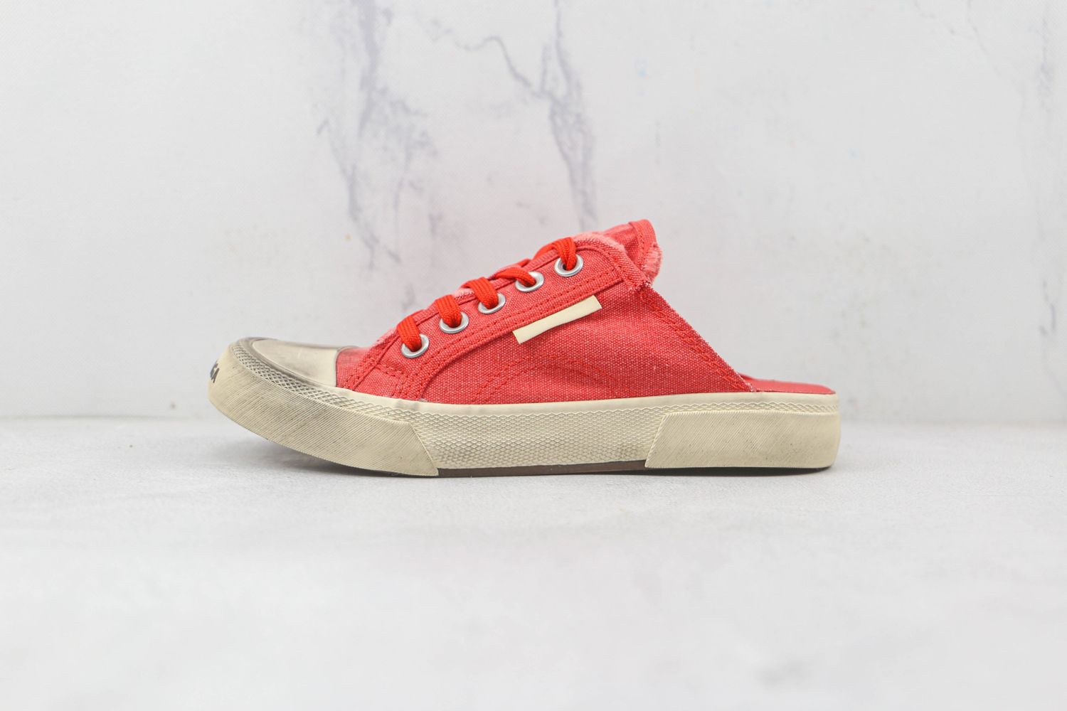 Balenciaga Paris Mule in Red