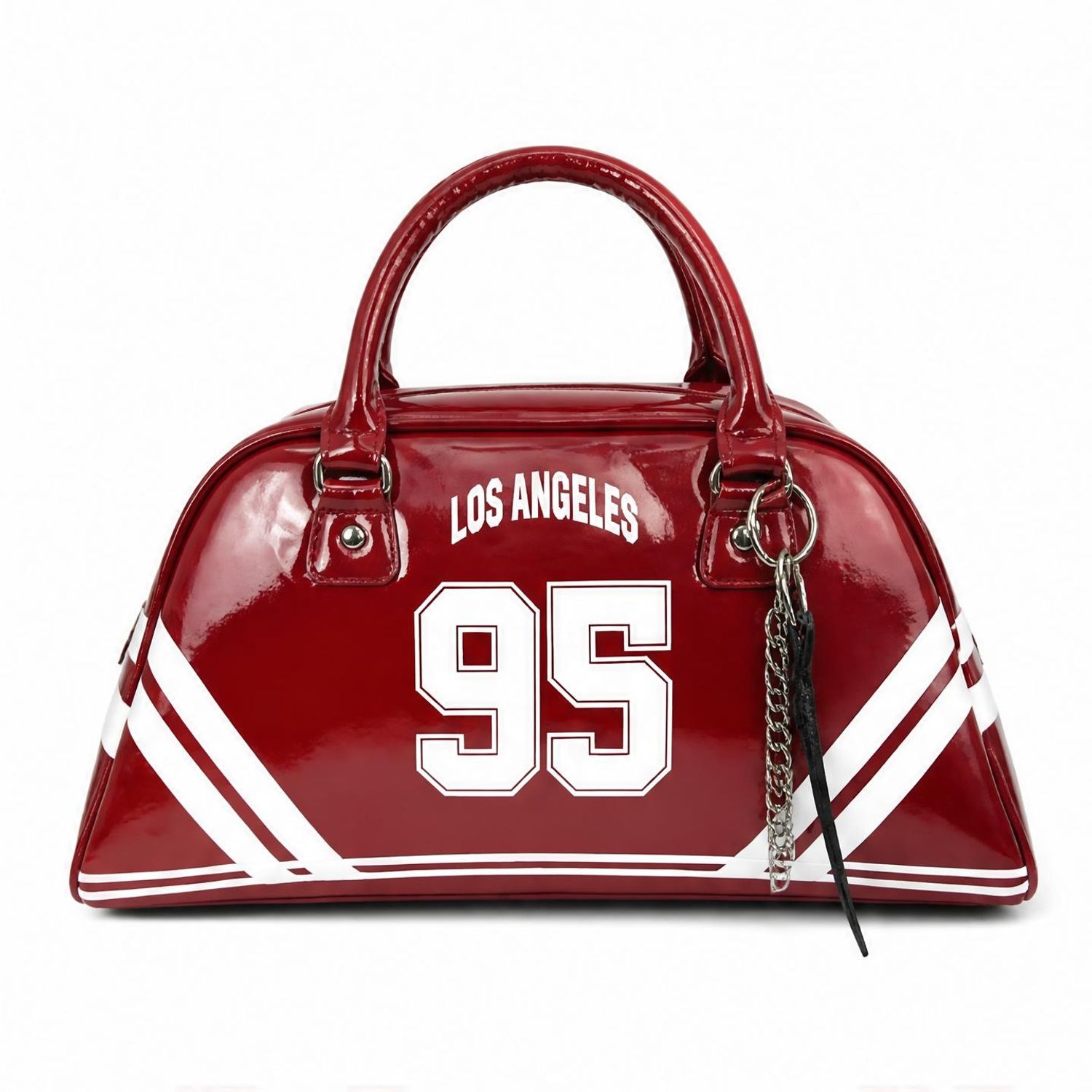 Retro Red Bowler Handbag