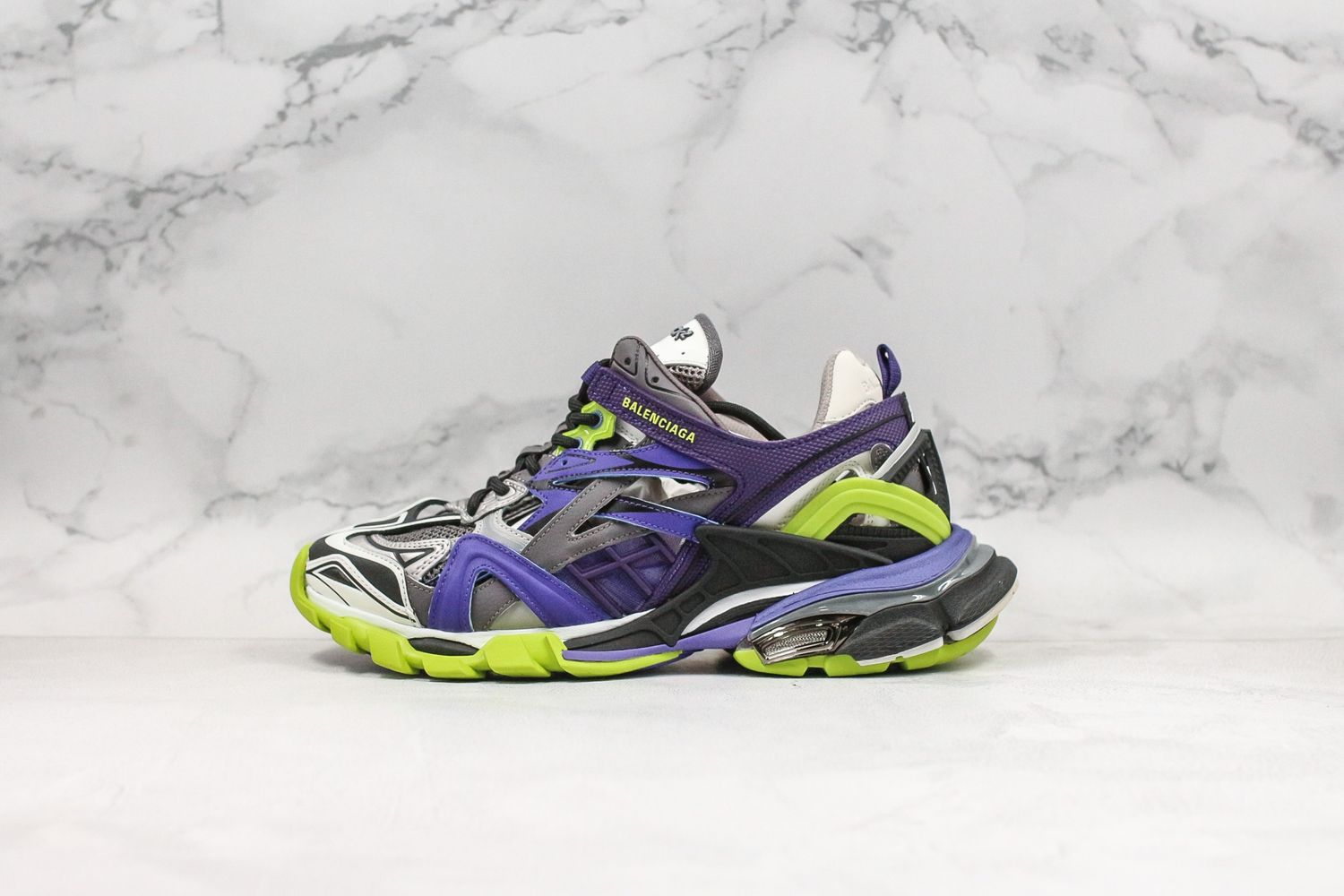 Balenciaga Track 2 Trainer Purple Green