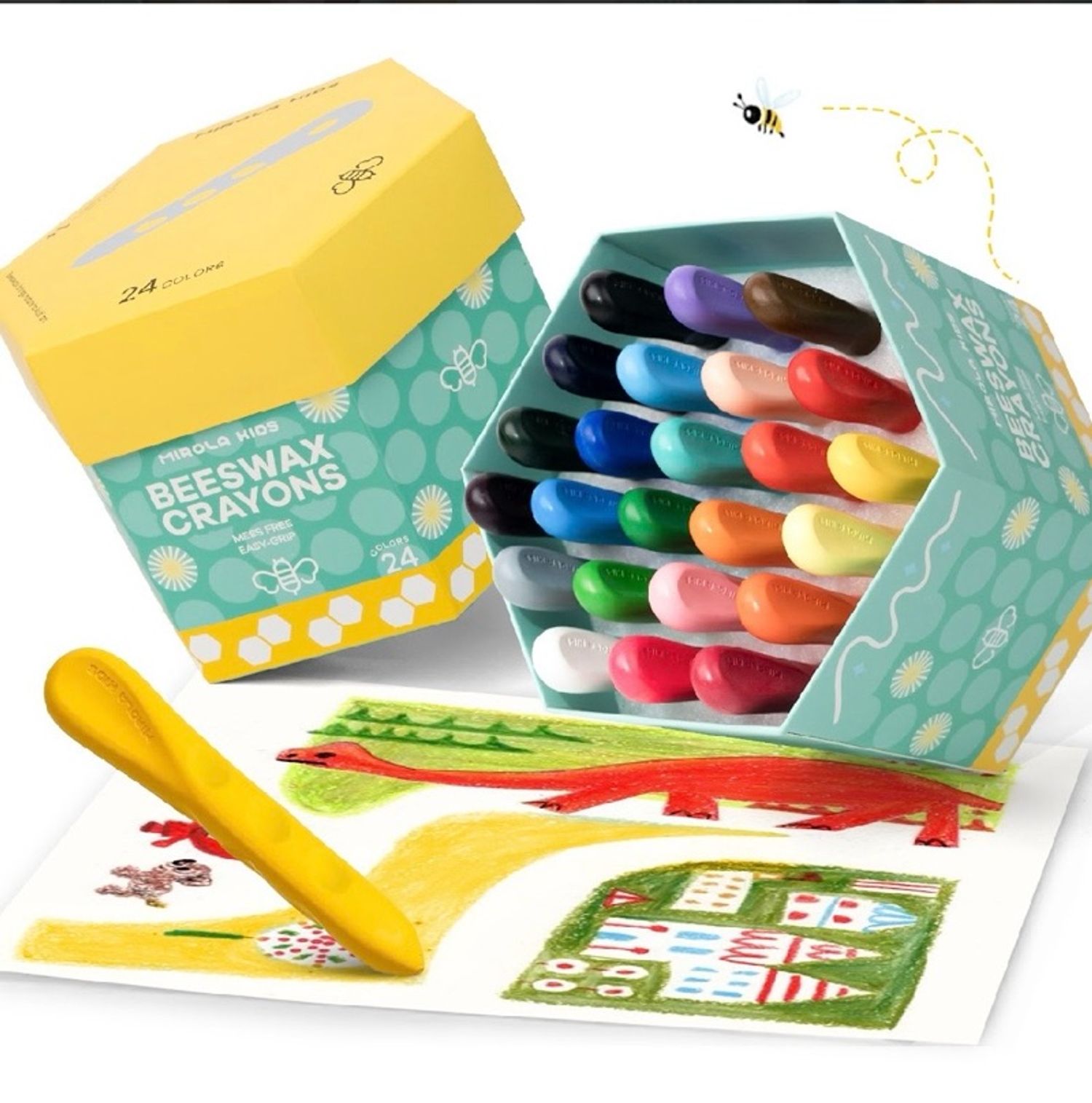 Beeswax crayons- Зөгийн балтай тосон харандаа
