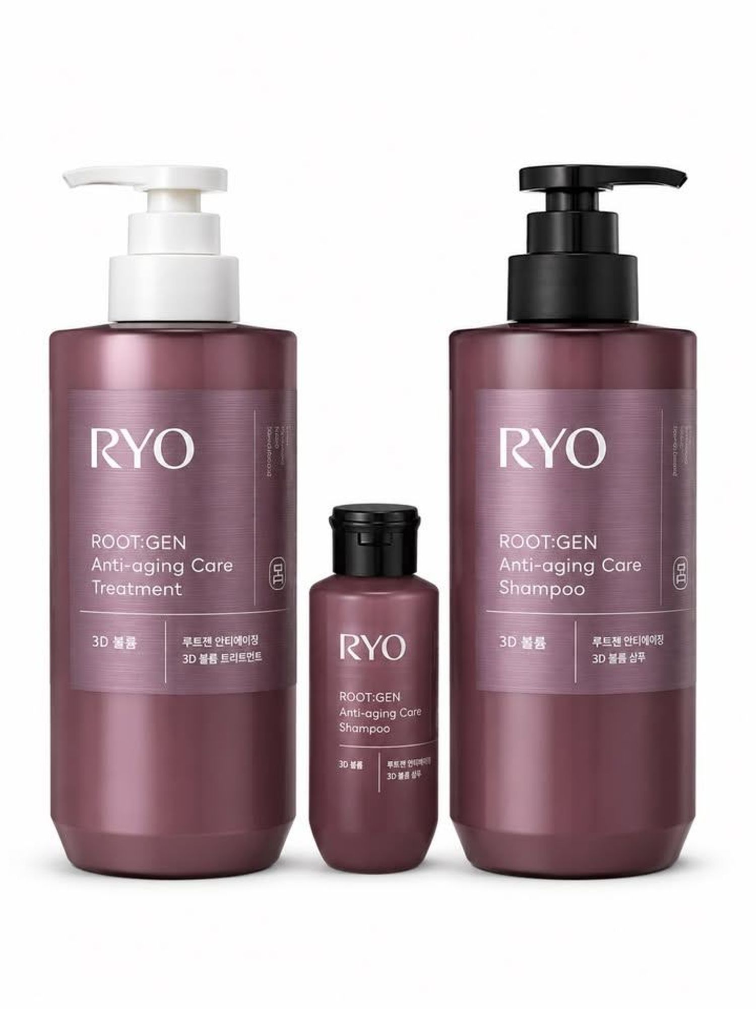 RYO shampoo 550ml+treatment 50ml+shampooo 80ml