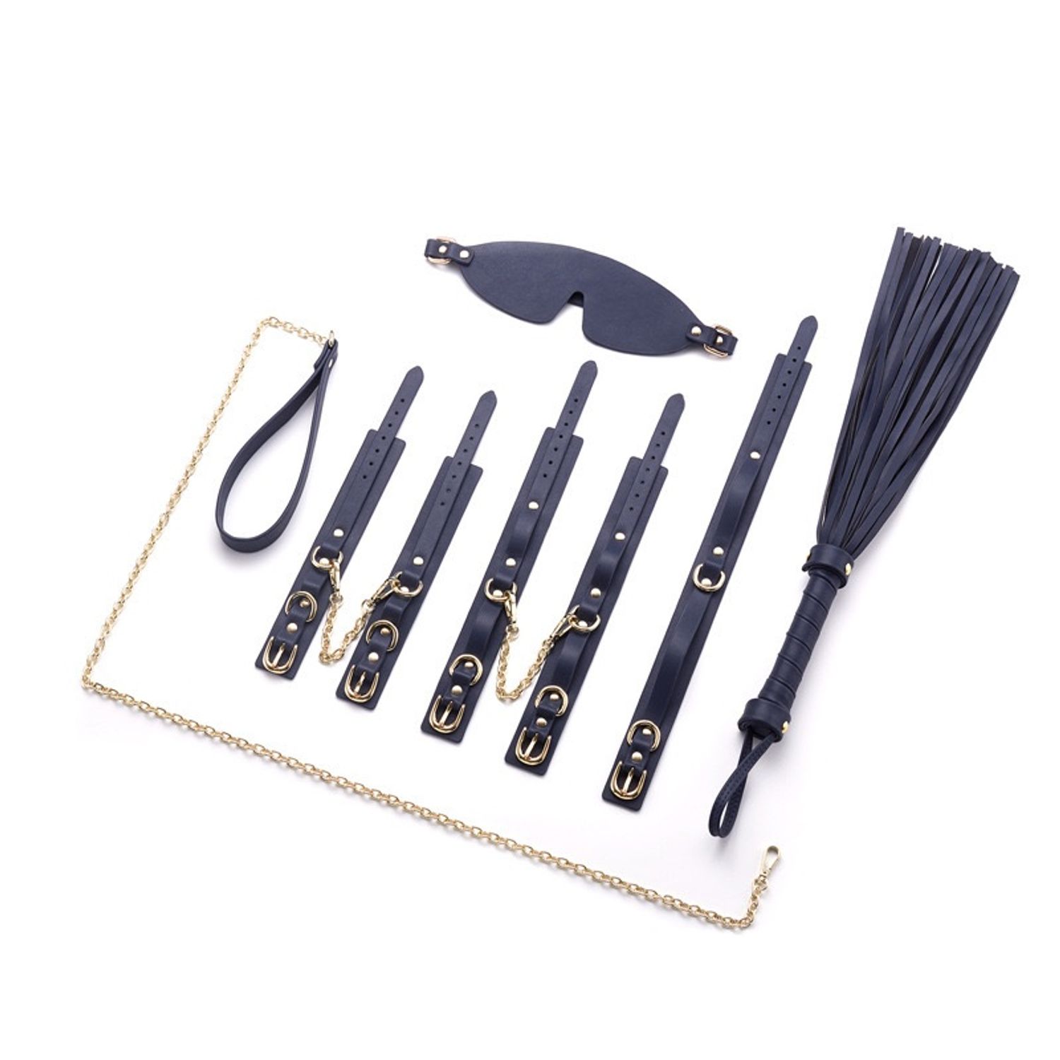 Metal Leather Bed Bondage Kit