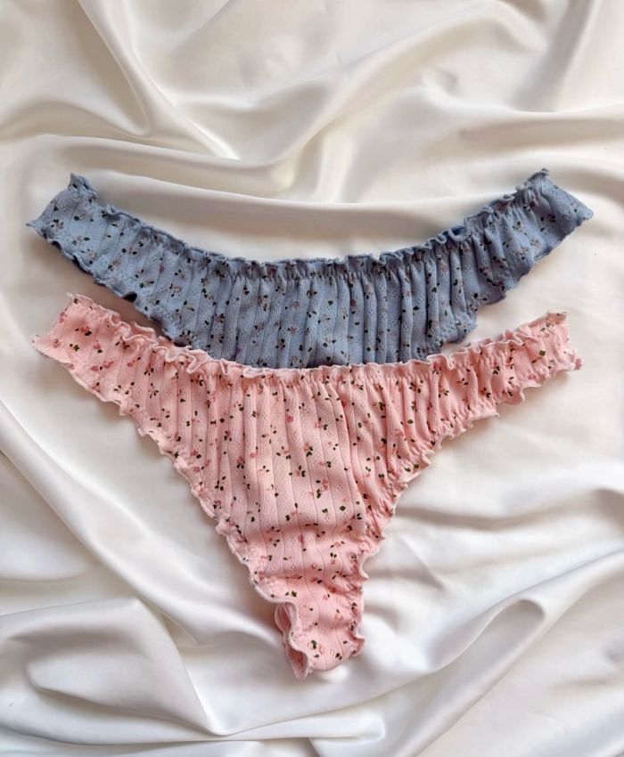 Flower cute cotton panty 2ш set