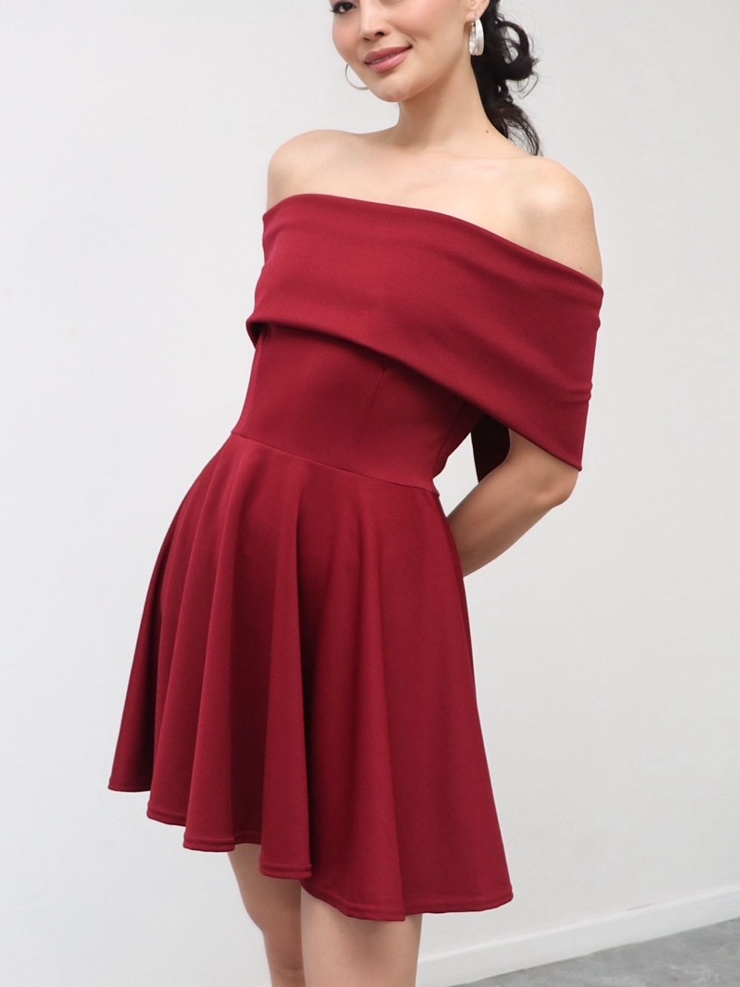 Classy Off shoulder mini dress
