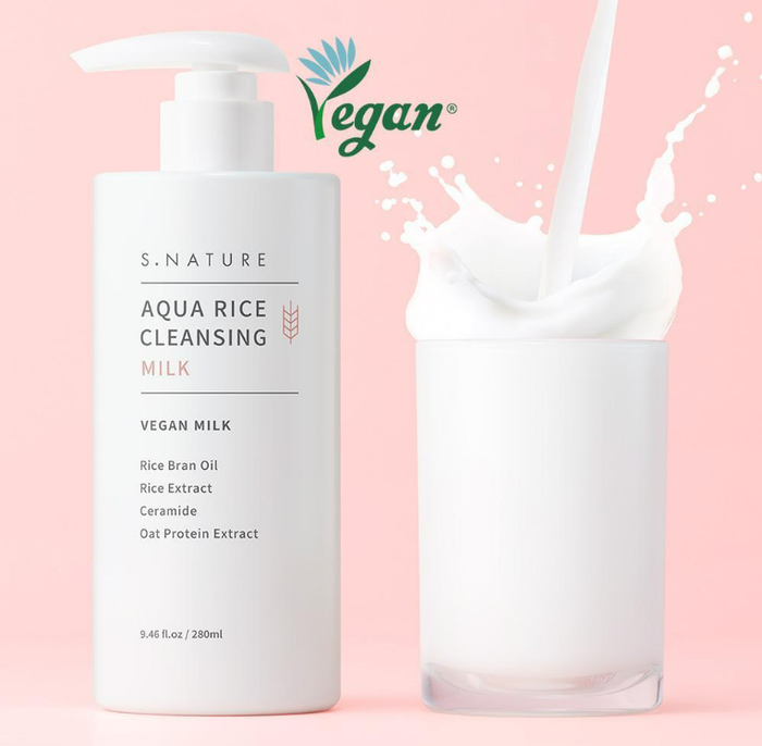 S.NATURE AQUA RICE CLEANSING MILK 280ML