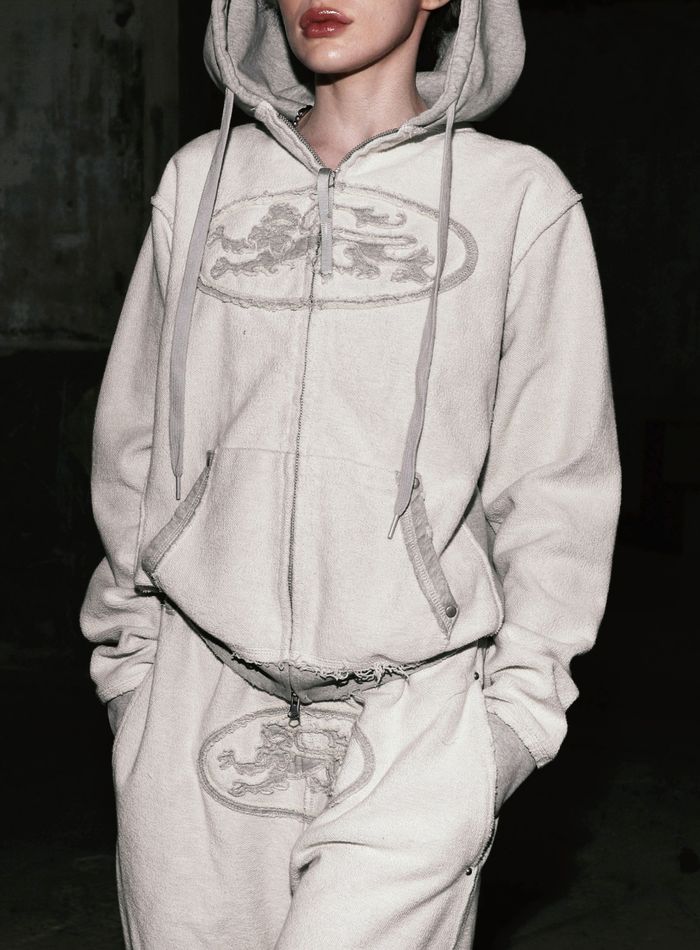 Mystic Capsule Hooded Zip-Up - Inside Out Gray