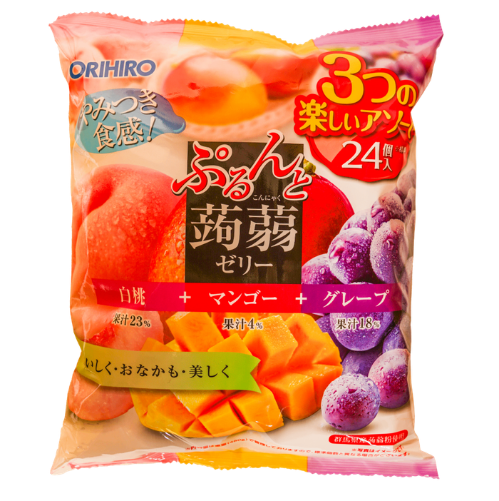 Orihiro Peach & Mango & Grape jelly 12/480gr