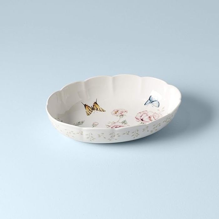 BUTTERFLY MDW DW SCALLOPED OVAL BAKER