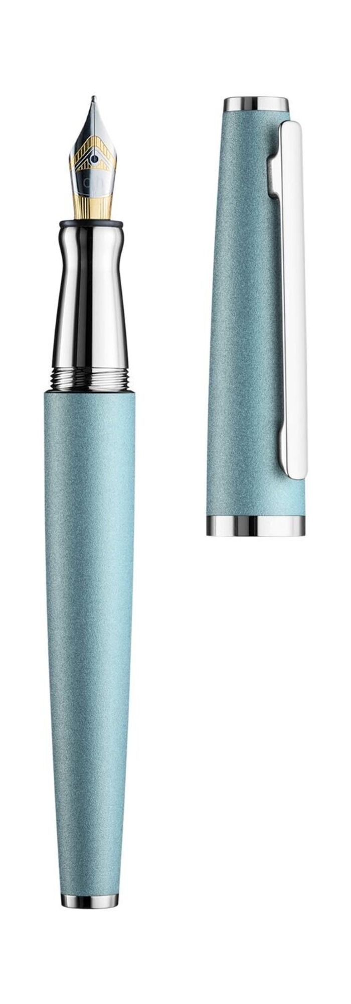 Otto-Hutt Design 06 Fountain pen  M, arctic blue matt, fittings platinum plated