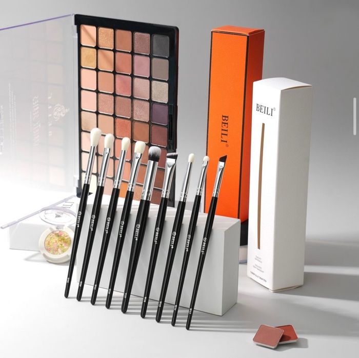 Beili 9pcs brushes / нүдний /