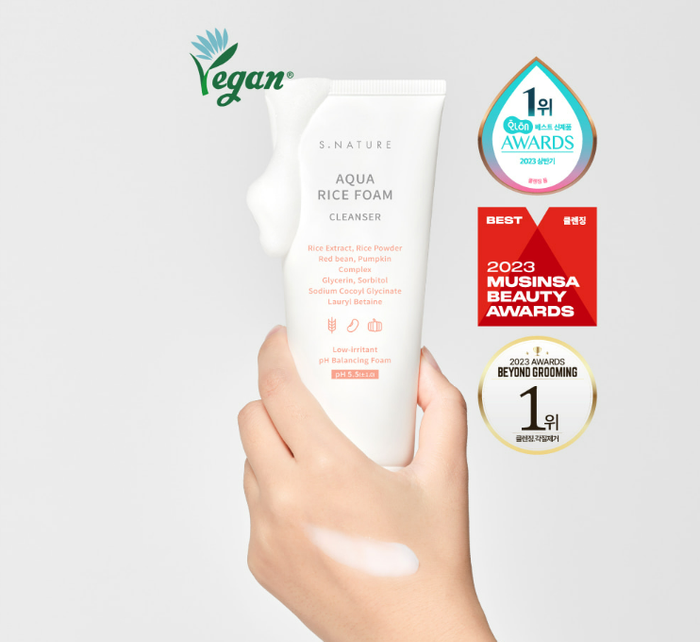 S.NATURE AQUA RICE FOAM CLEANSER 