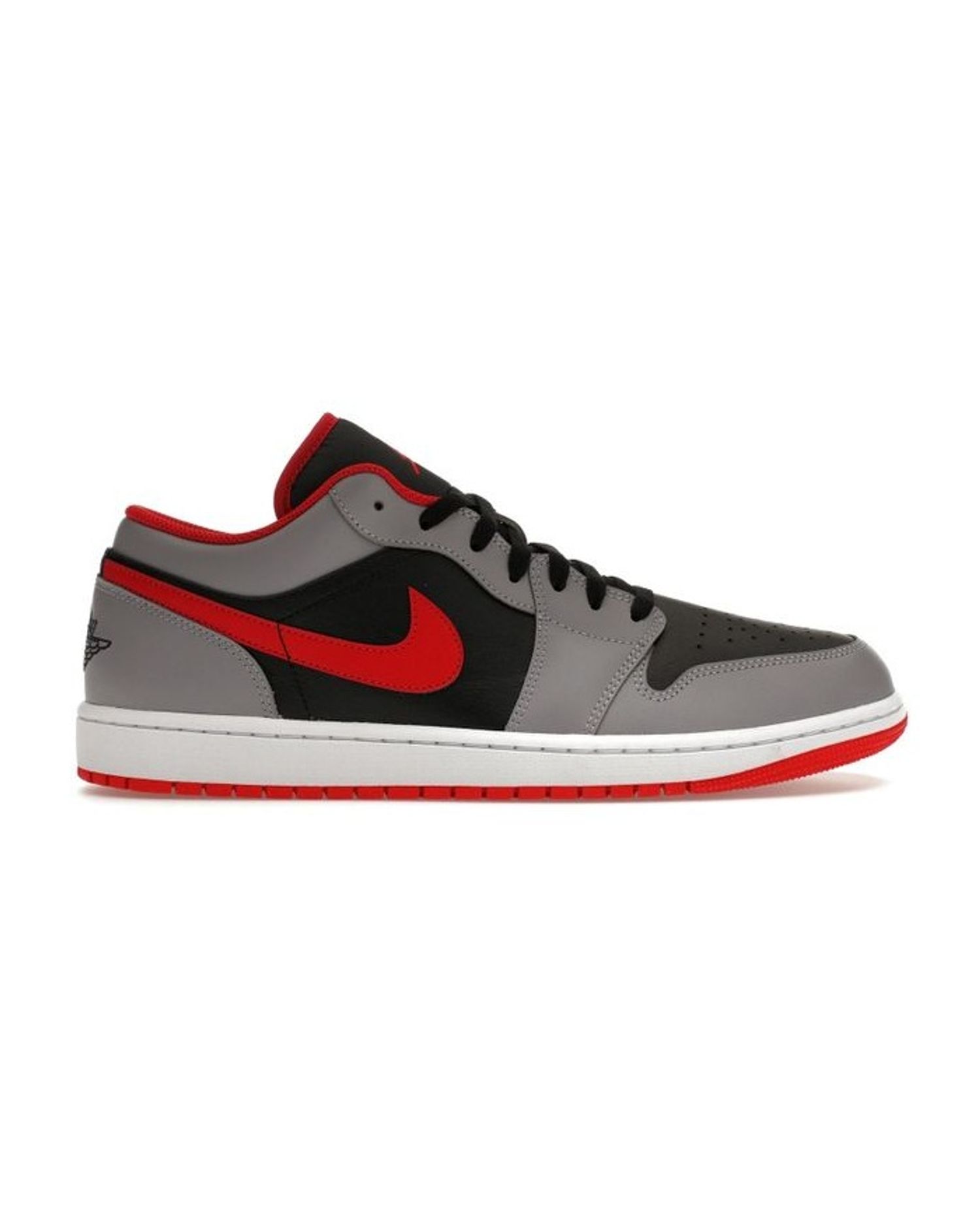 Jordan 1 Low Black Light Smoke Grey Gym Red