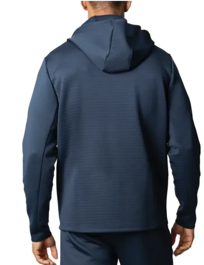 Spyder Men's Full Zip Stretch Hoodie Jacket, Blue, Size S
