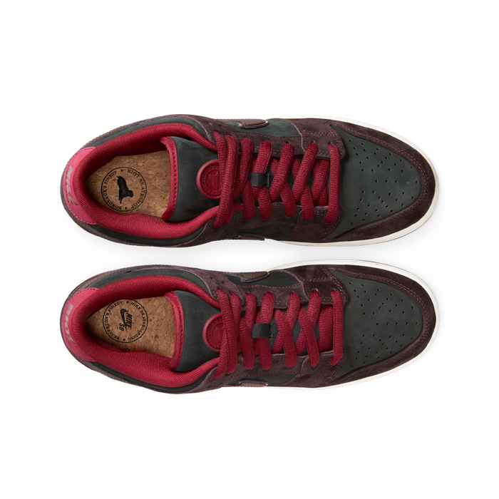 Nike x Riot Skateshop SB Dunk Low Pro Mahogany and Team Red