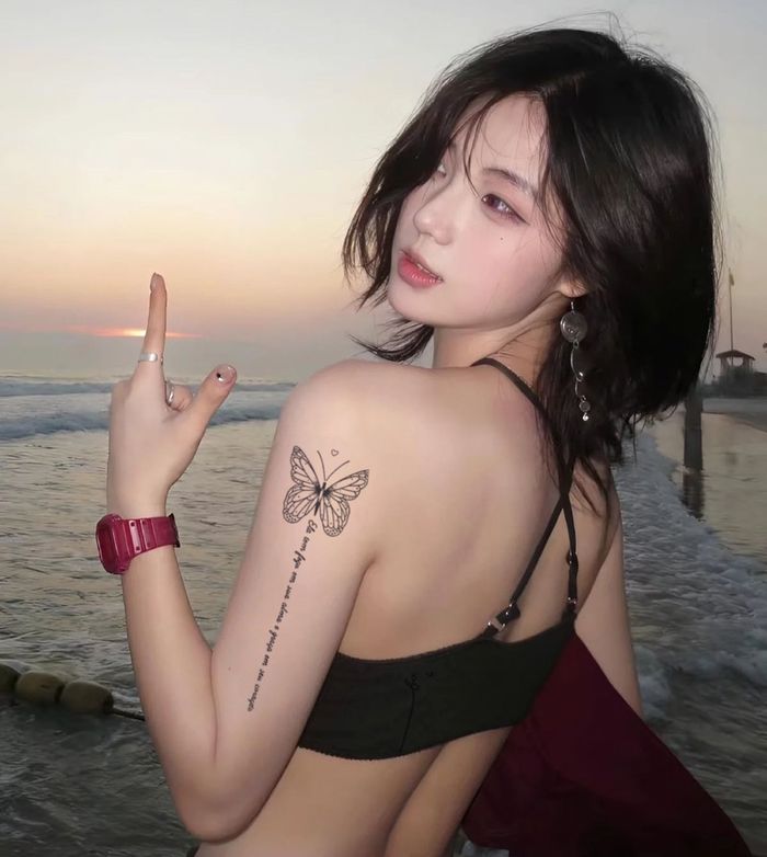 Бичигтэй эрвээхэй Усан шивээс