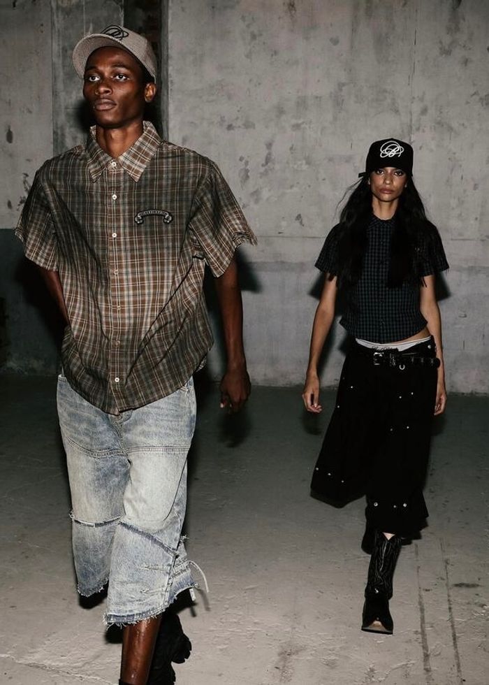 Cosmo Graphic Short Sleeve Shirt - Brown Check