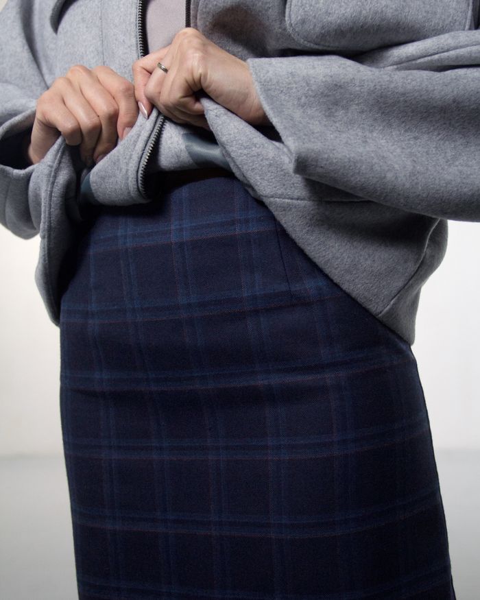 Sloane Green Plaid Pencil Skirt
