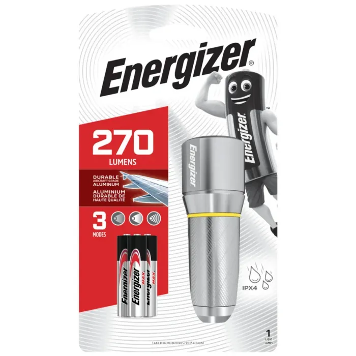 Energizer Vision Metal Light 270 Lumens (3AAA)