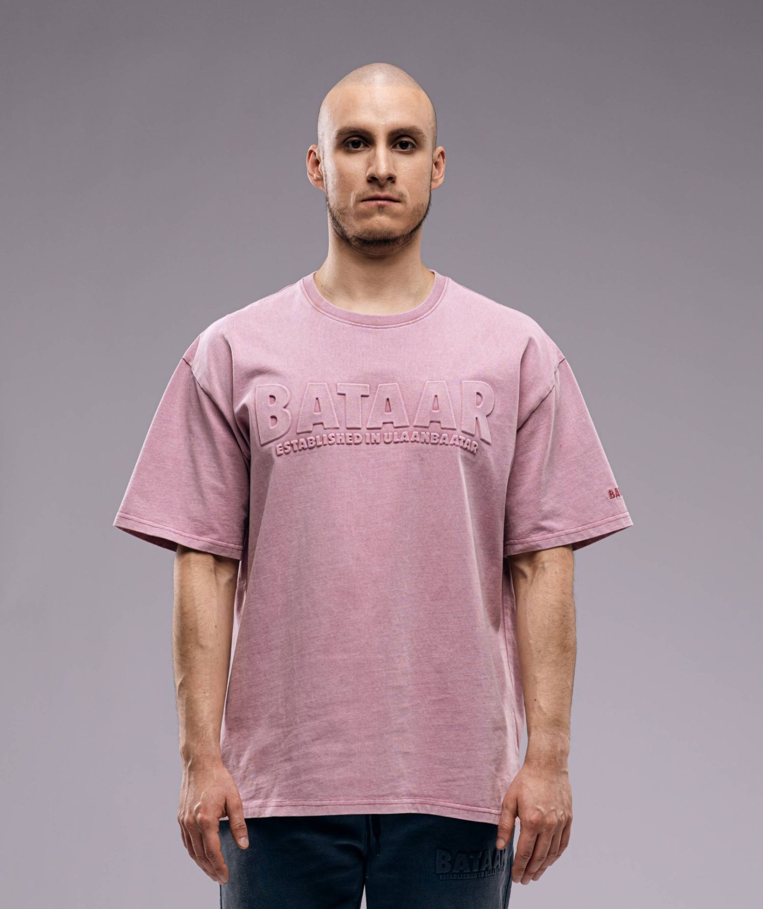 3D Logo Taffy Oversize Tee | Ягаан өнгийн сул загвартай футболк