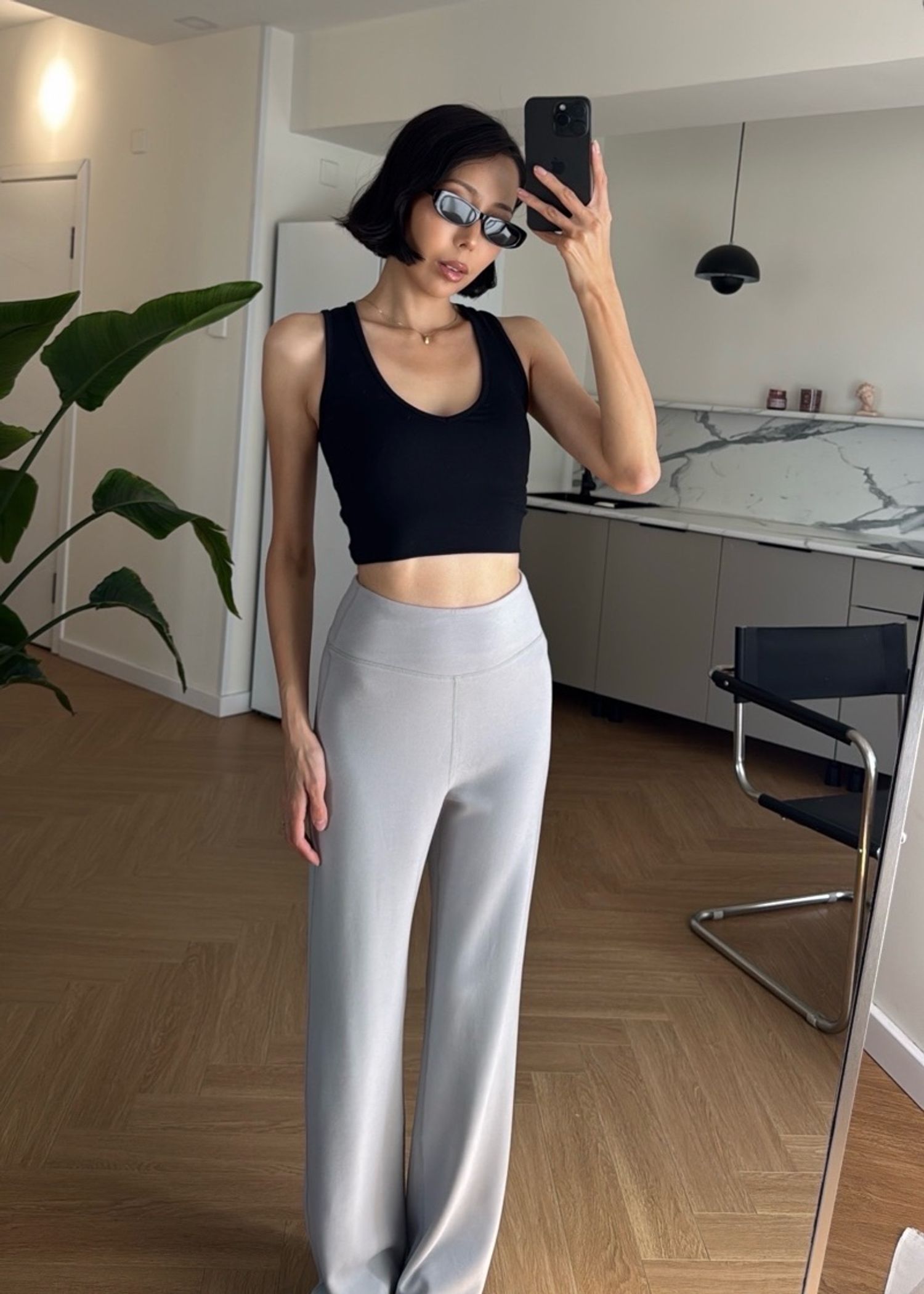 Velvet Straight Pants