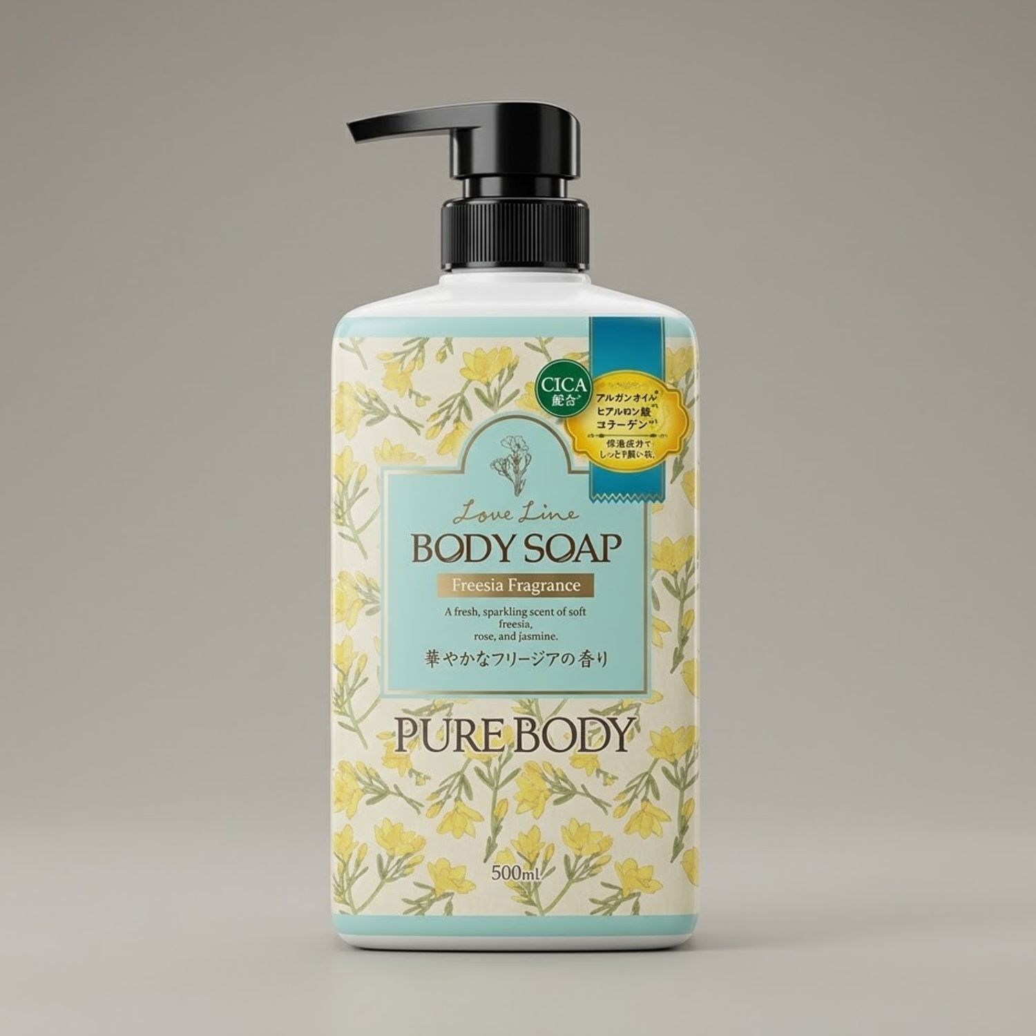 Loveline Pure Body биеийн шингэн саван, цэцгэн (фрезиа) үнэртэй