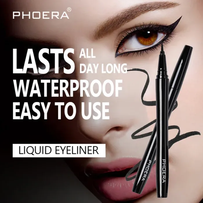 Phoera Waterproof Liquid Eyeliner / Black /