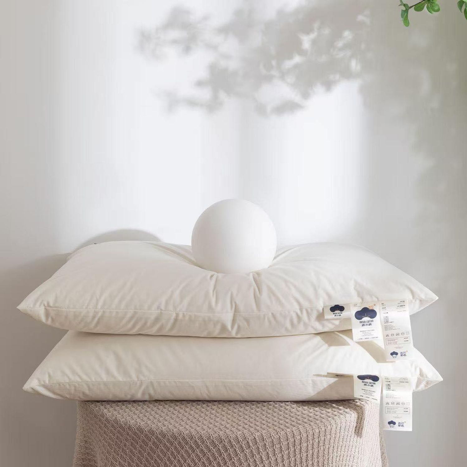 100% хөвөн дүүргэлттэй цэвэр даавуун гадартай дэр /2ш/