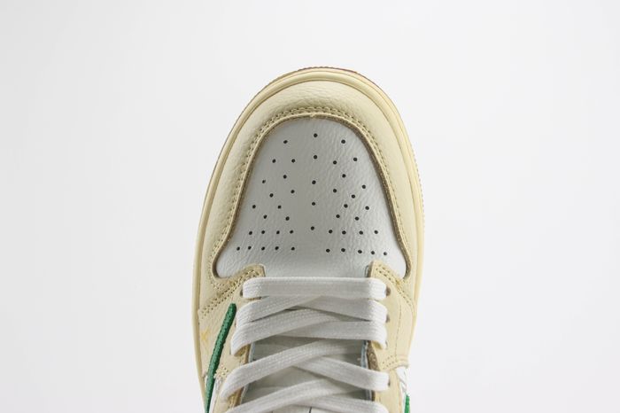 Louis Vuitton x Travis Scott x Nike Air Jordan 1 Low OG SP"Beige/Green/Gold LV Monogram"