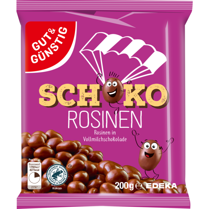 Үрэл үзэмтэй Schoko Rosinen 200гр 