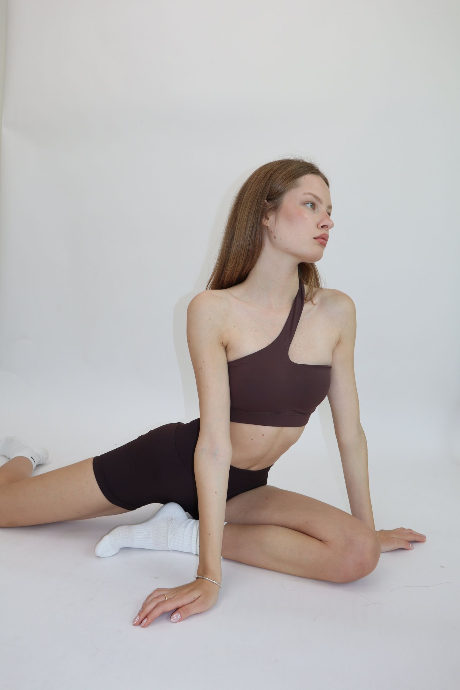 Frame shoulder bra *brown