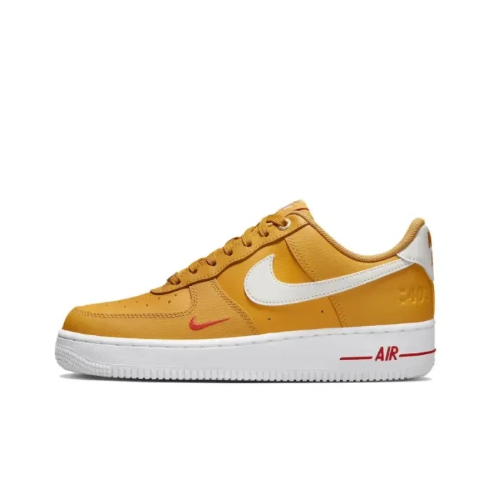 Nike Air Force 1 Low '07 SE 40th Anniversary Yellow Ochre Mini Swoosh Women's
