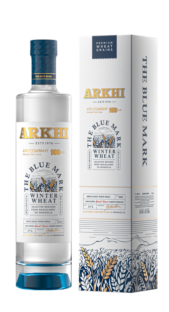ARKHI THE BLUE MARK WINTER WHEAT　750ml Архи The Blue Mark 0.75л (Хайрцагтай)