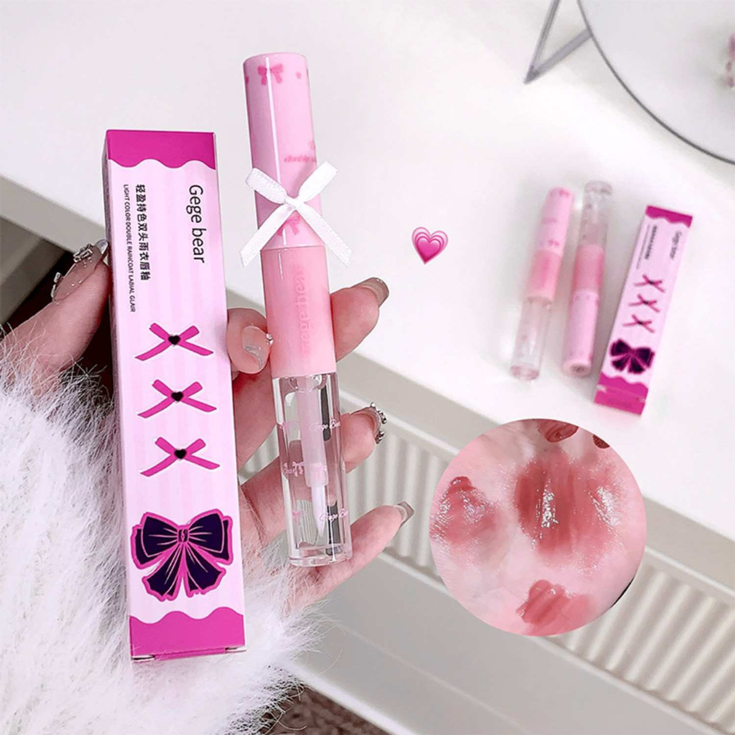 💄 2 талтай уруулын будаг (Matte + Gloss)