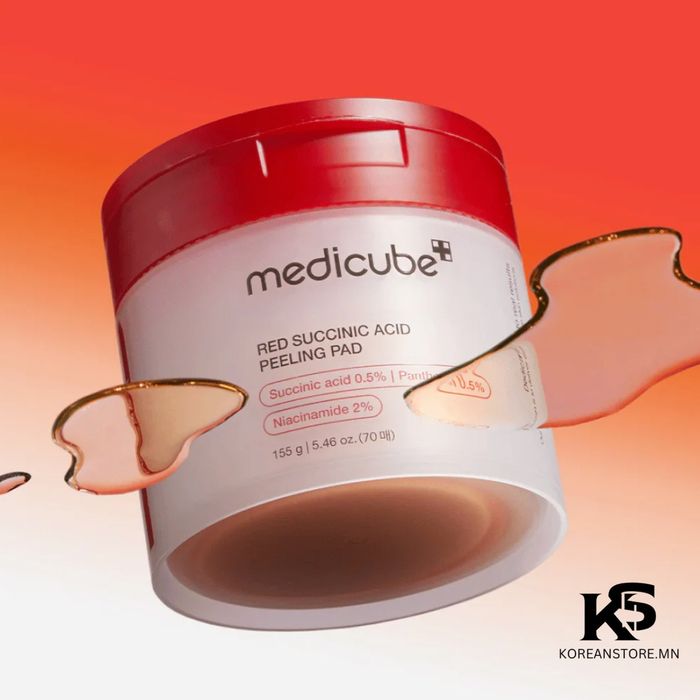 Medicube red succinic acid peeling pad