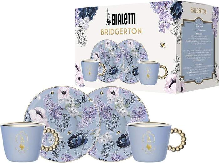 Bialetti Bridgerton Set of 2 Cups and 2 Saucers