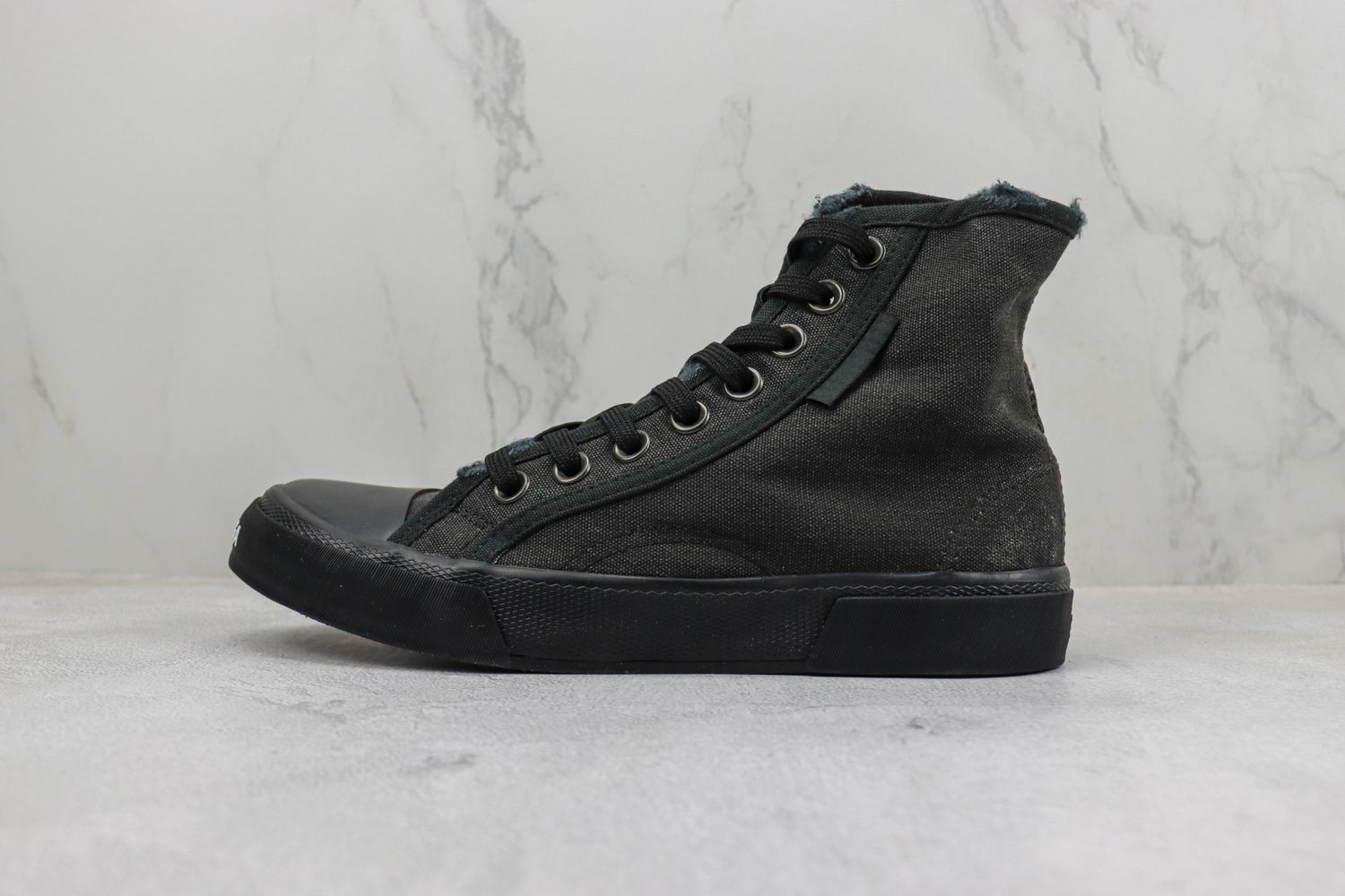 Balenciaga Paris High 'Destroyed Triple Black'
