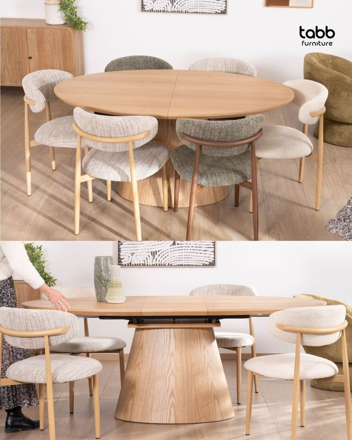 OVAL EXTENDABLE TABLE 160-200cm