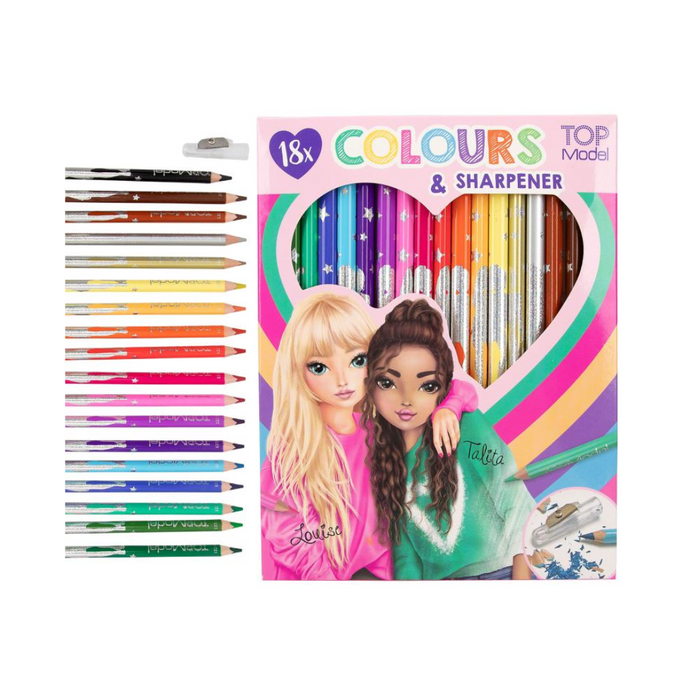 TOPModel 18 colouring Pencils with sharpener