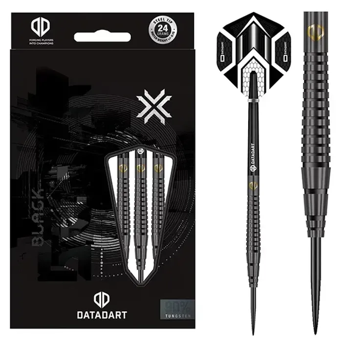 DATADART Black Ringed Darts - Steel Tip