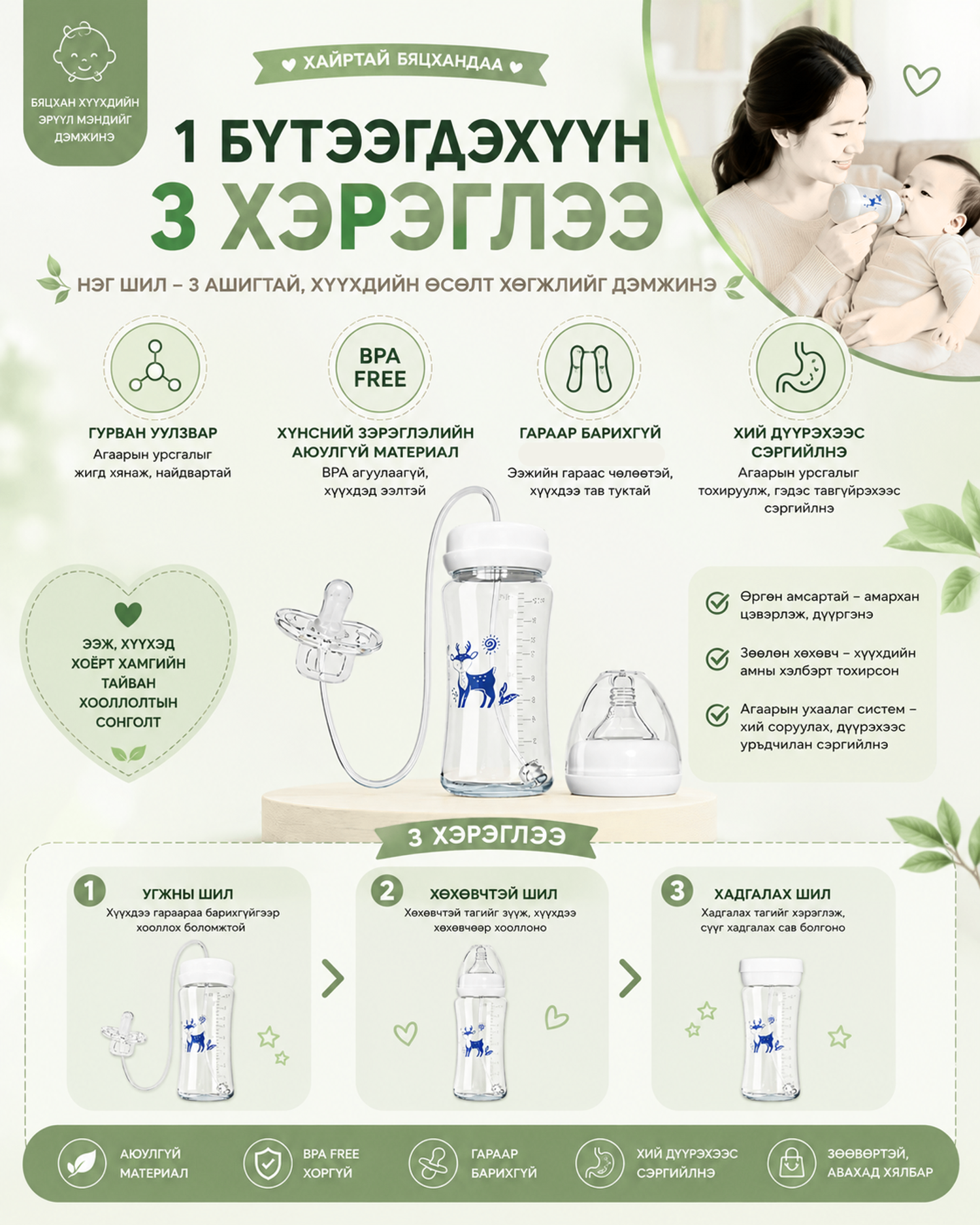 3 үйлдэлтэй хүүхдийн угж