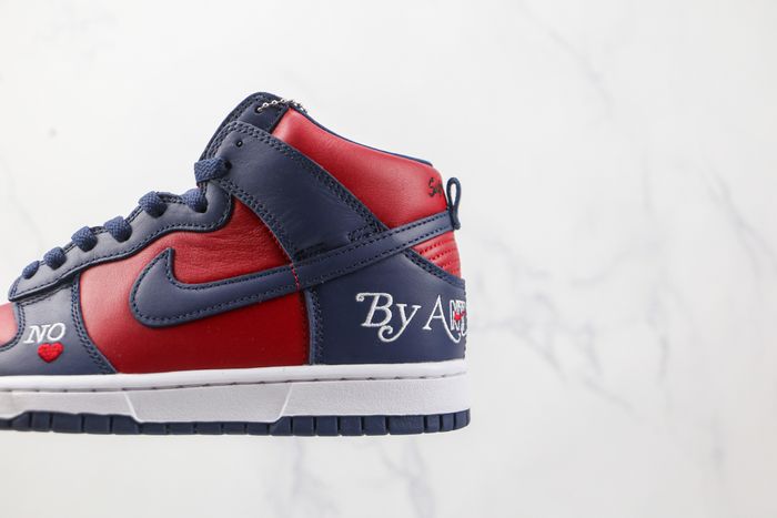 Supreme X Dunk High SB 'By Any Means - Red Navy' 