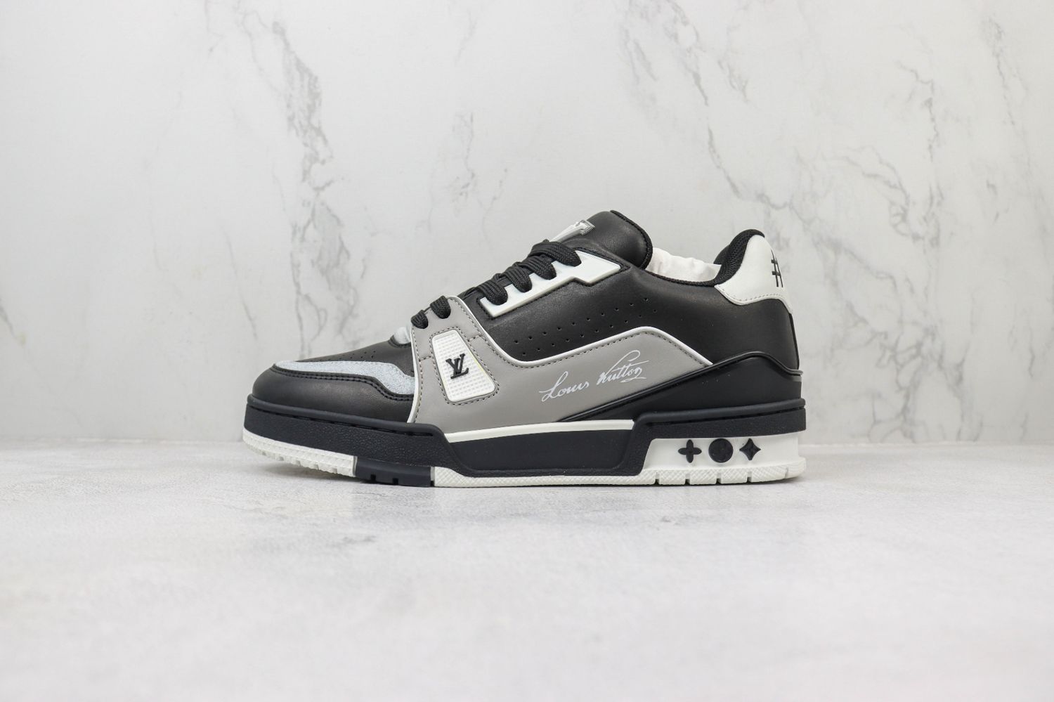 Louis Vuitton LV Trainer Black Grey White