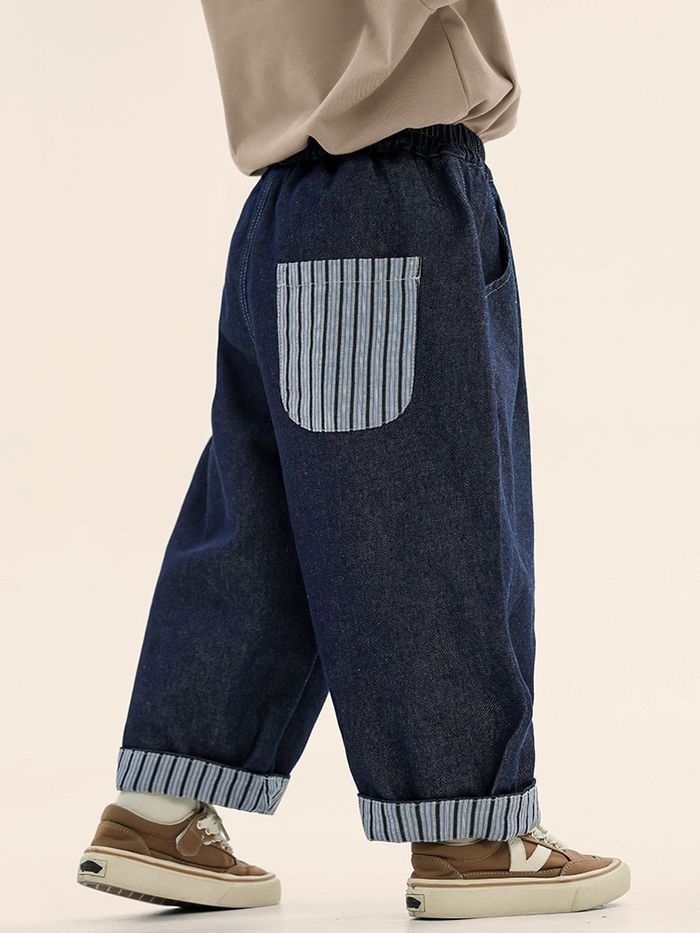 Өргөн зөөлөн цэнхэр жинс