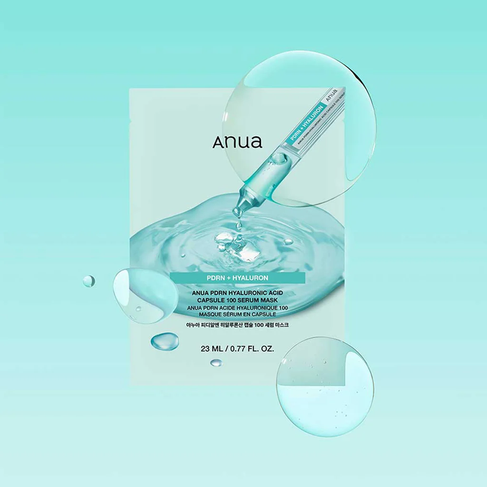 ANUA PDRN Hyaluronic Acid Capsule 100 Serum Mask 23ml