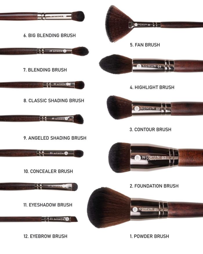 Nomun beauty brown brush set