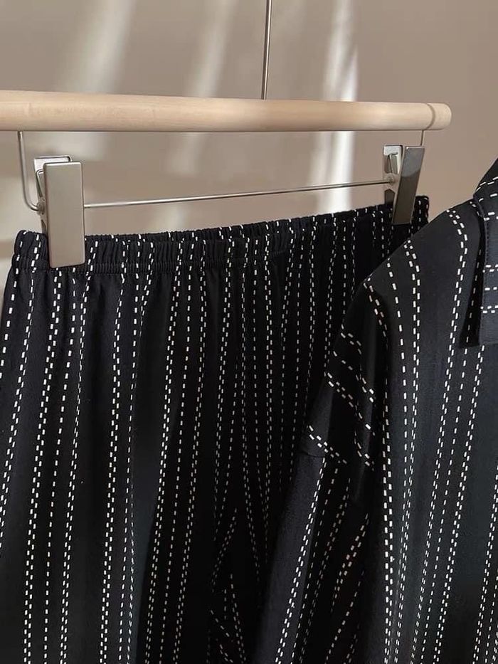 Women Black Cotton pajama